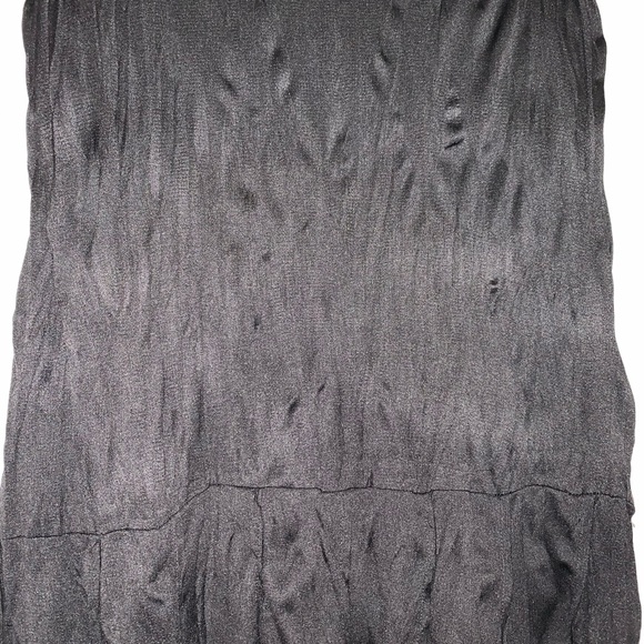 New Zara Wrinkled Effect Maxi Skirt with Fringing - Picture 5 of 7